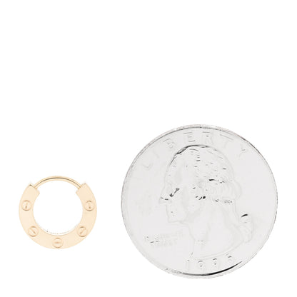 Cartier 18K Yellow Gold Single LOVE Hoop Earring 2 of 5