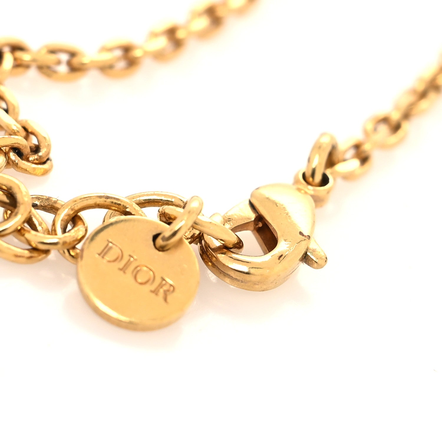 Christian Dior Metal CD Bracelet Gold 4 of 5