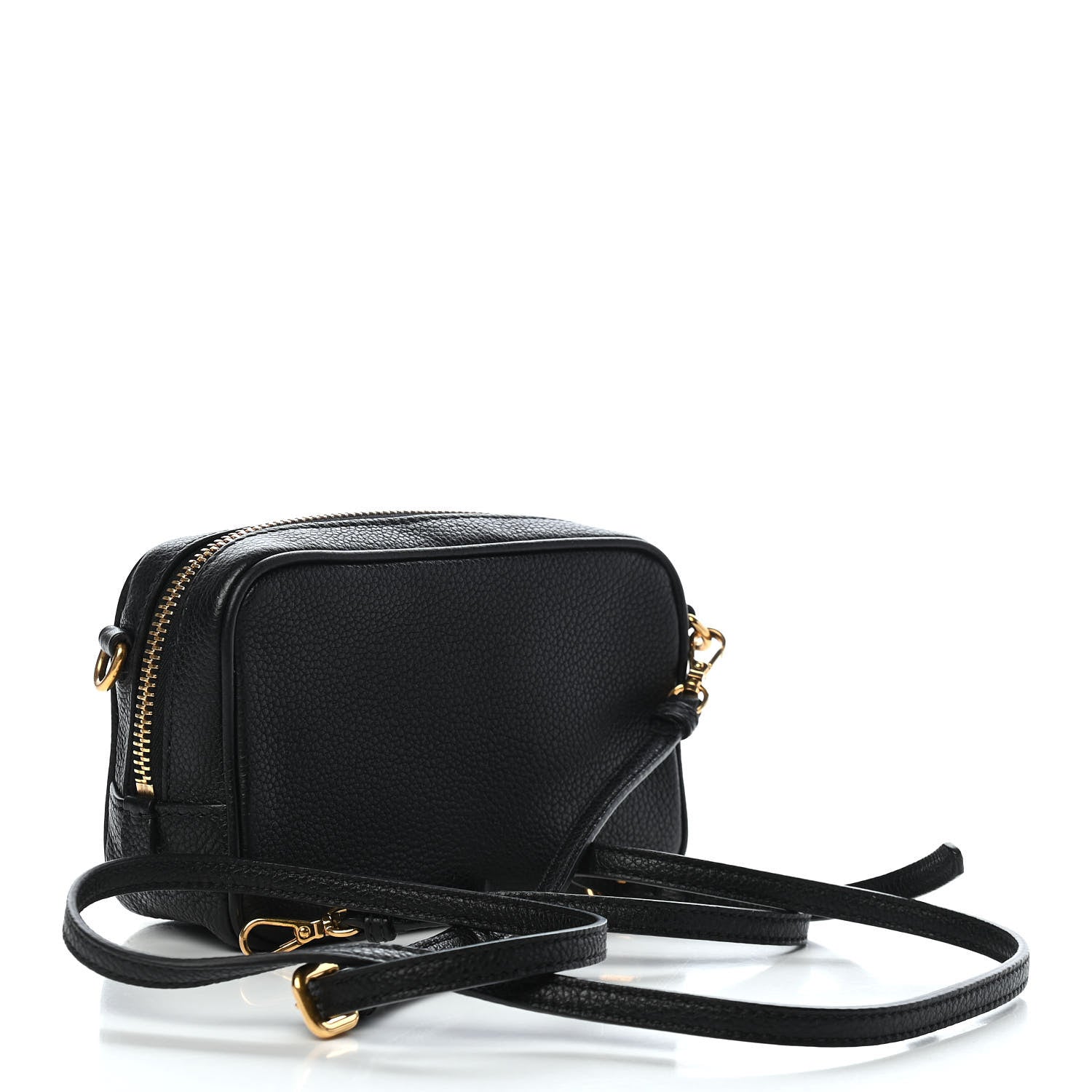 Prada Vitello Daino Mini Camera Crossbody Black 3 of 9