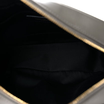 Saint Laurent Calfskin Matelasse Monogram Lou Camera Bag Grey Kaki 9 of 17