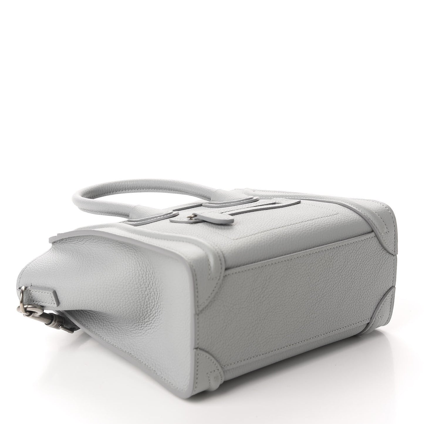 Drummed Calfskin Nano Luggage Mineral