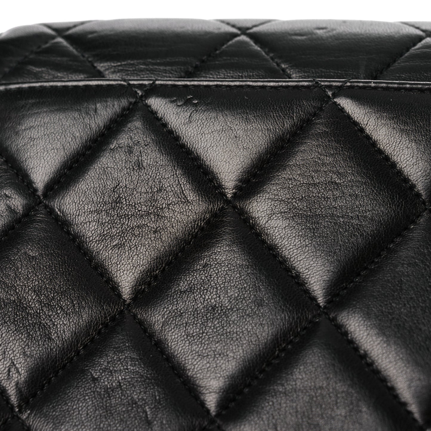 Lambskin Quilted 5 Chain Small Flap Black