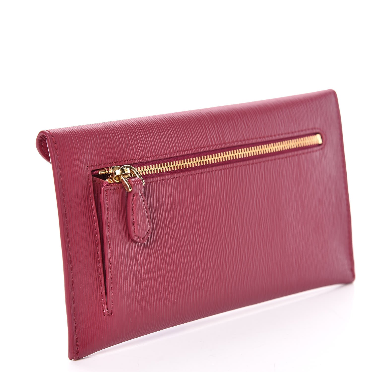 Prada Vitello Move Envelope Wallet Ibisco 3 of 9