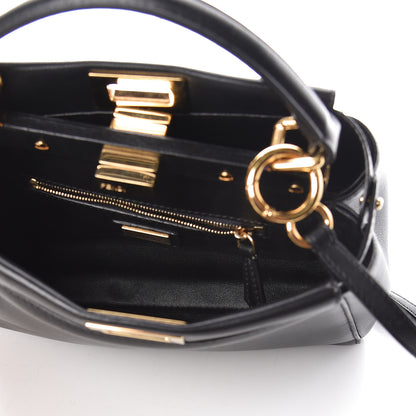 Fendi Nappa Mini Peekaboo Iconic Satchel Black 6 of 11