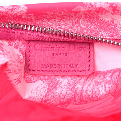 Christian Dior Embroidered Toile De Jouy Diortravel Zipped Pouch Pink 6 of 9