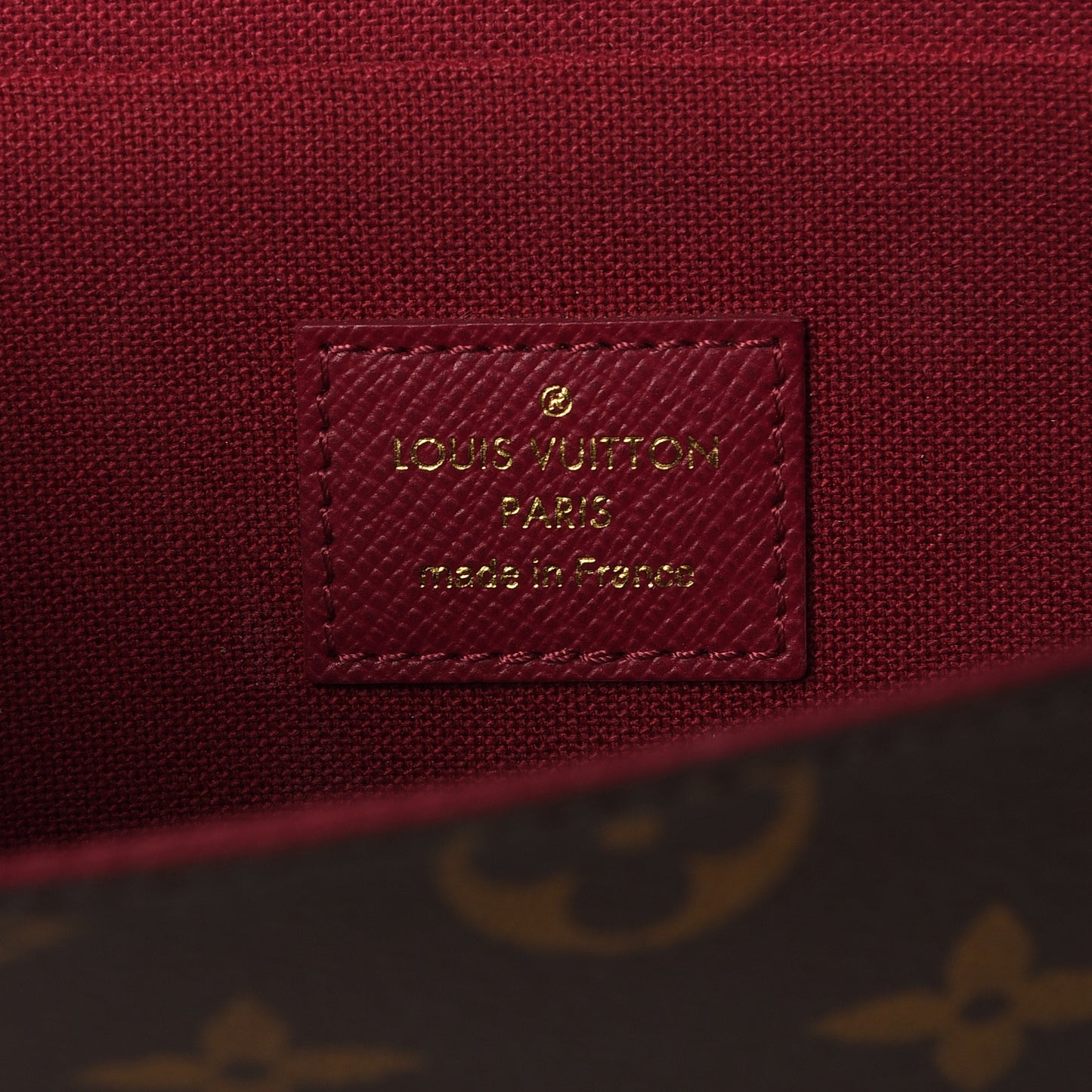 Monogram Pochette Felicie Chain Wallet Fuchsia