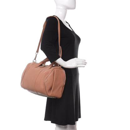 Alexander Wang Pebbled Calfskin Rocco Tan Gold Hardware 2 of 9