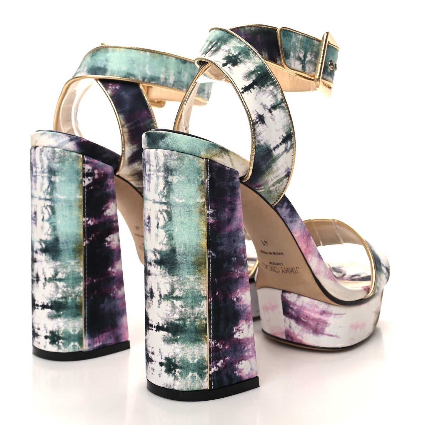 Satin Tie Dye Jax 125 Sandals 41 41 Multicolor