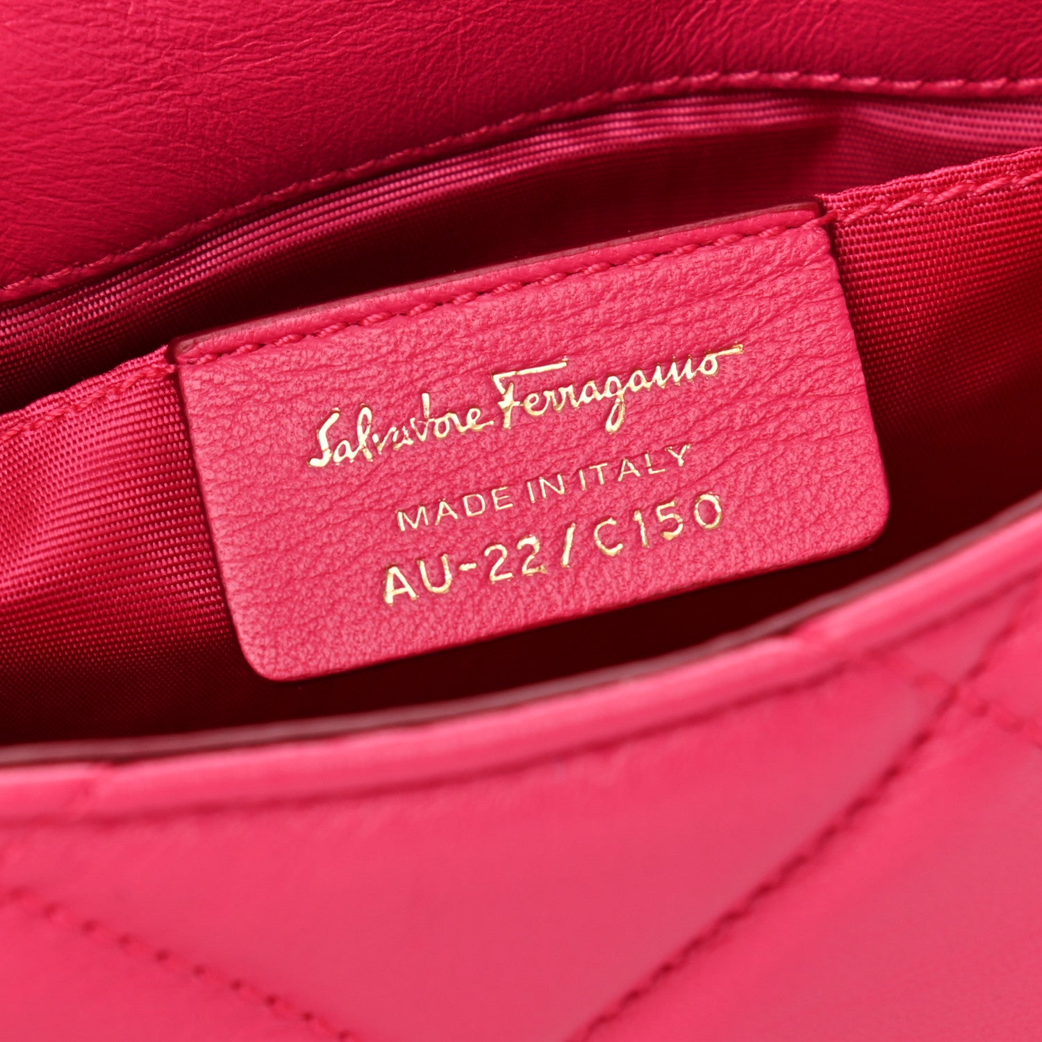 Salvatore Ferragamo Nappa Quilted Ginny Crossbody Pink 6 of 9