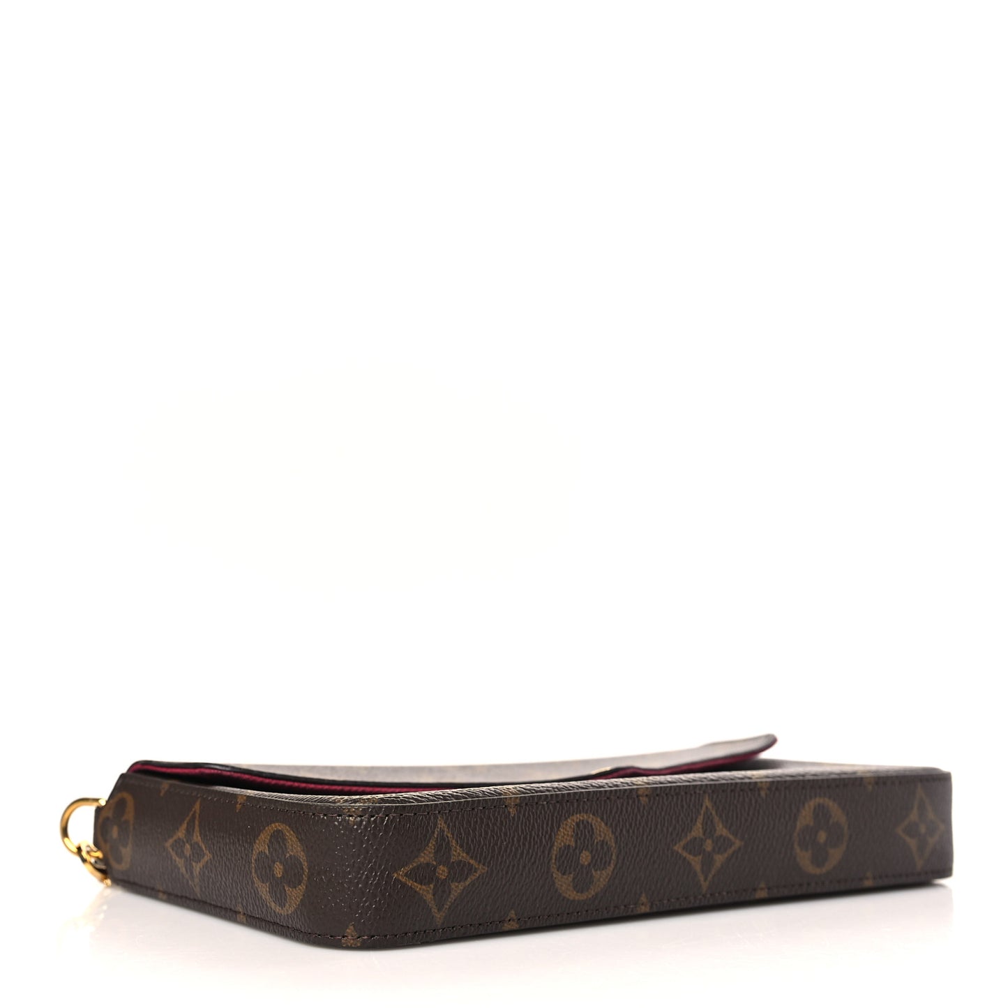 Monogram Pochette Felicie Chain Wallet Fuchsia