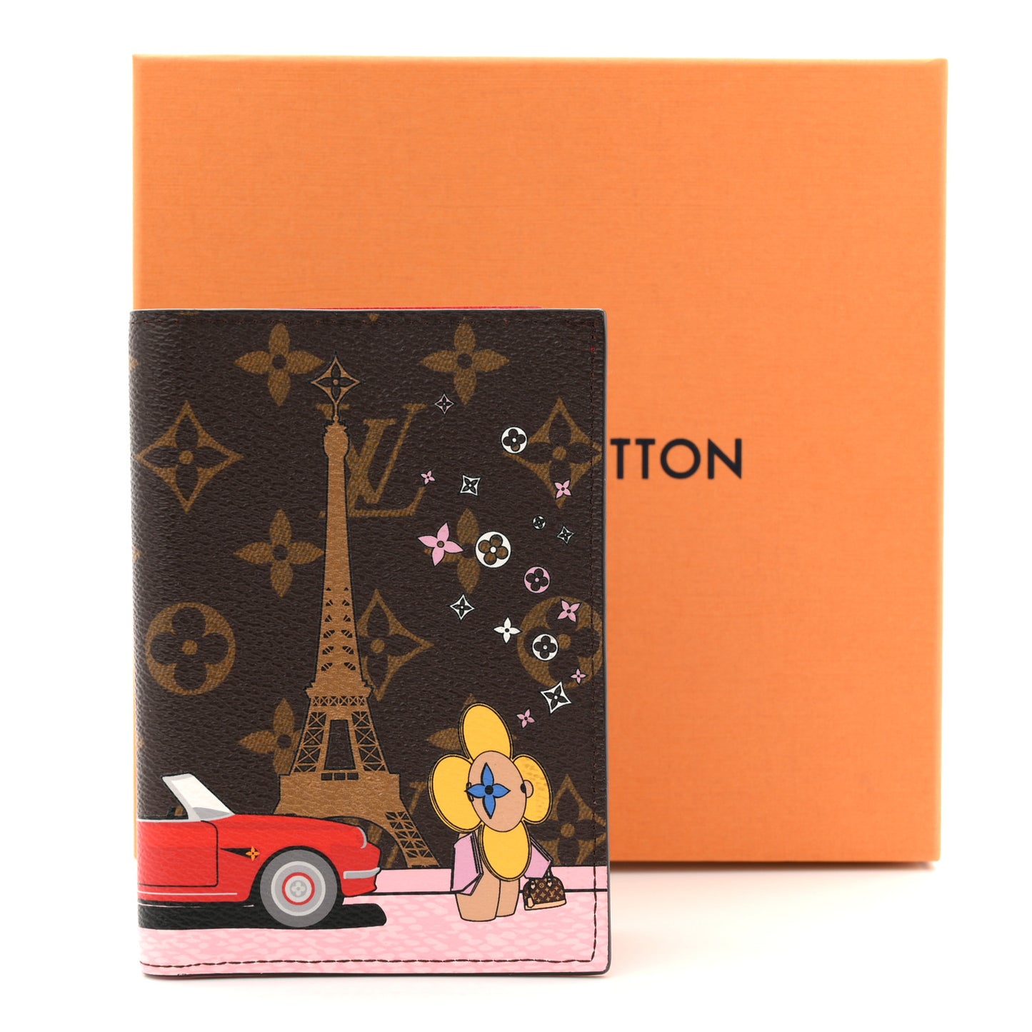 Monogram 2019 Christmas Animation Passport Cover Rouge