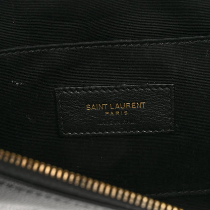 Saint Laurent Grain De Poudre Monogram Belt Bag Black 6 of 10