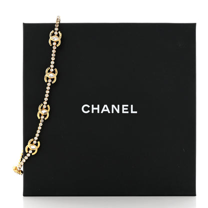 Chanel Metal Crystal CC Marquise Choker Gold 6 of 6