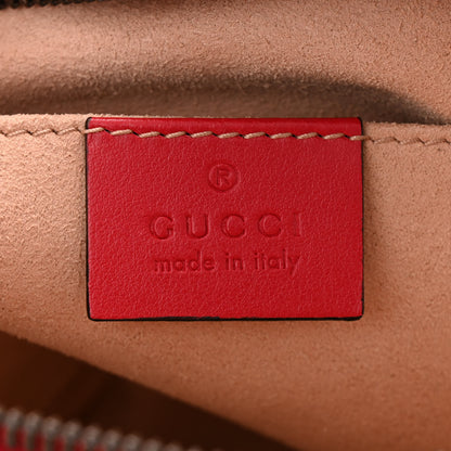 Gucci Calfskin Matelasse Small GG Marmont Chain Shoulder Bag Hibiscus Red 6 of 11