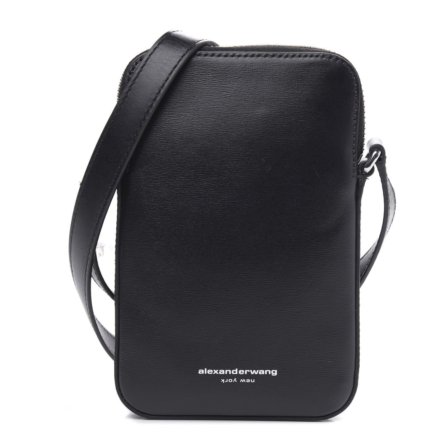 Alexander Wang Textured Calfskin Scout Crossbody Pouch Black 1 of 9