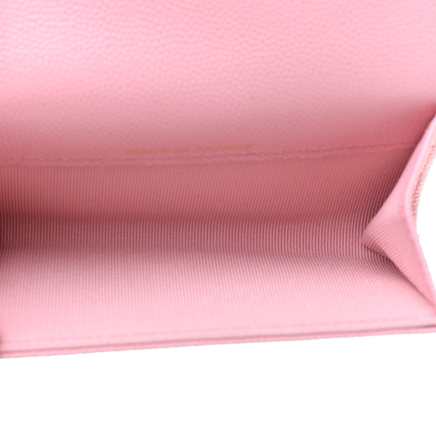 Chanel Caviar Quilted Flap Card Holder Wallet Light Pink 5 of 9