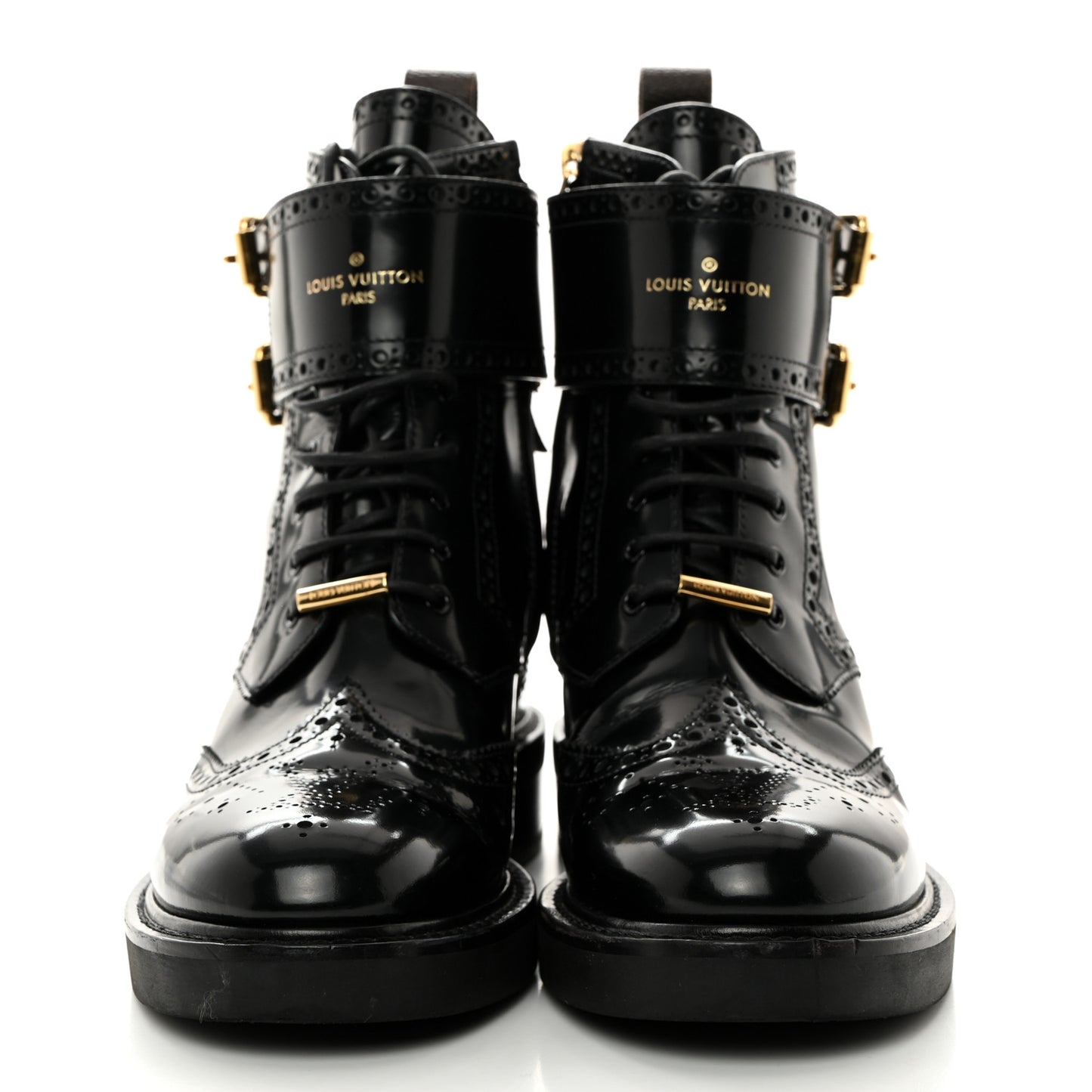 Glazed Calfskin Midtown Ankle Boots 37 Black