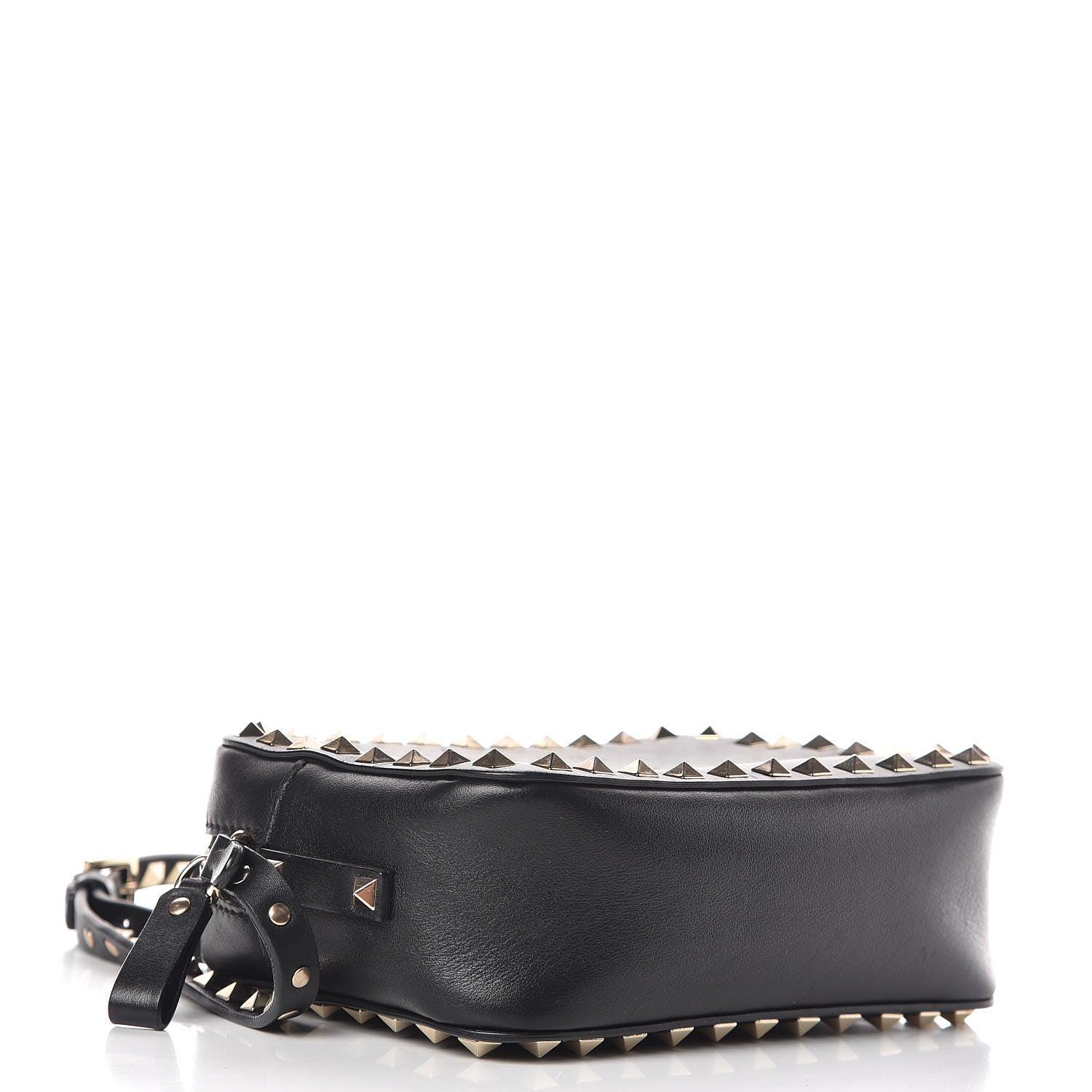 Valentino Garavani Calfskin Rockstud Camera Crossbody Bag Black 4 of 10