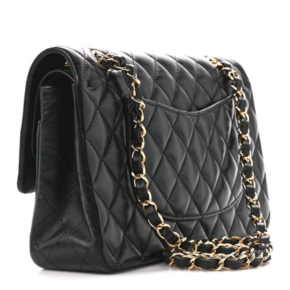 Chanel Lambskin Quilted Medium Double Flap Black 3 of 12