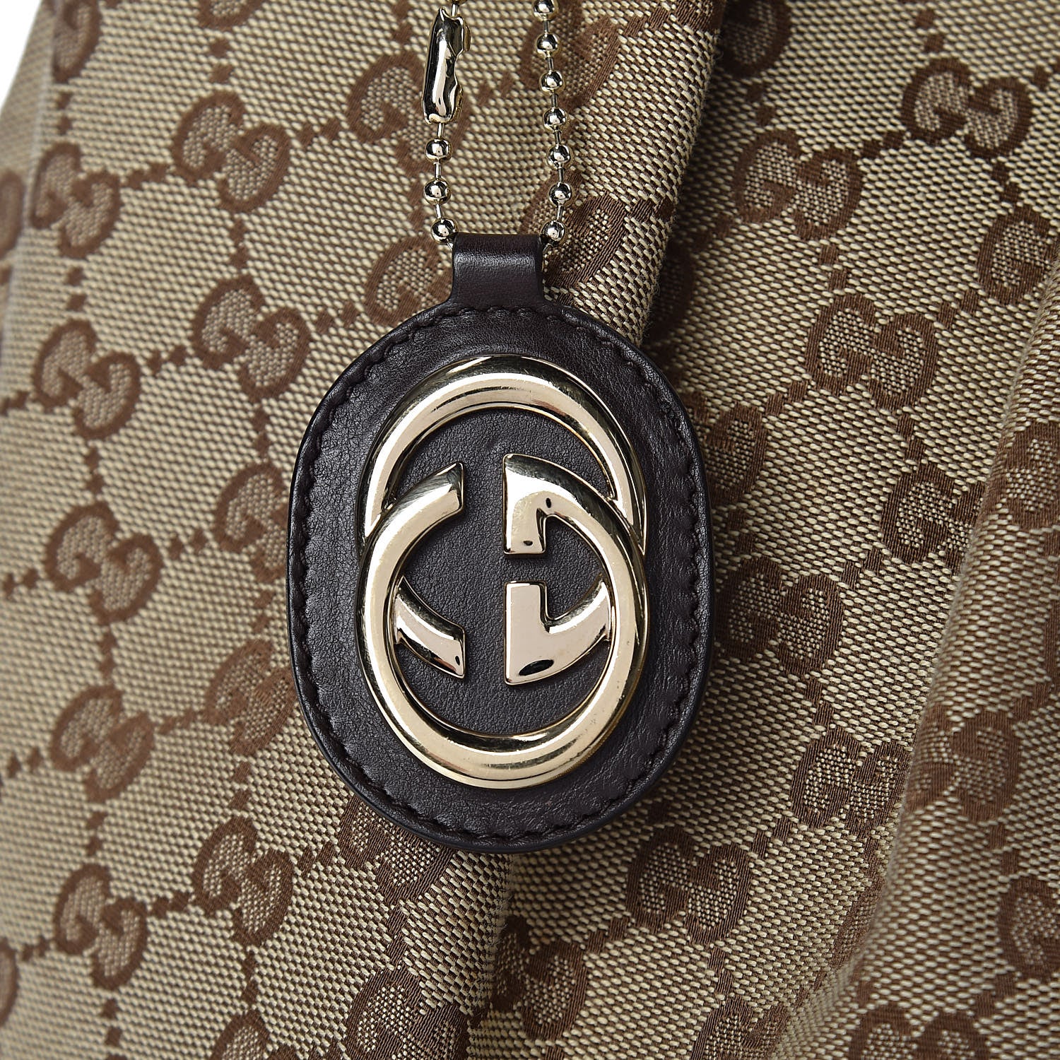 Gucci Monogram Large Sukey Tote Dark Brown 12 of 14