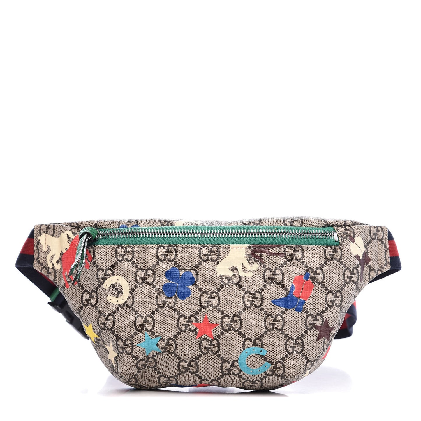 GG Supreme Monogram Ranch Childrens Belt Bag Multicolor