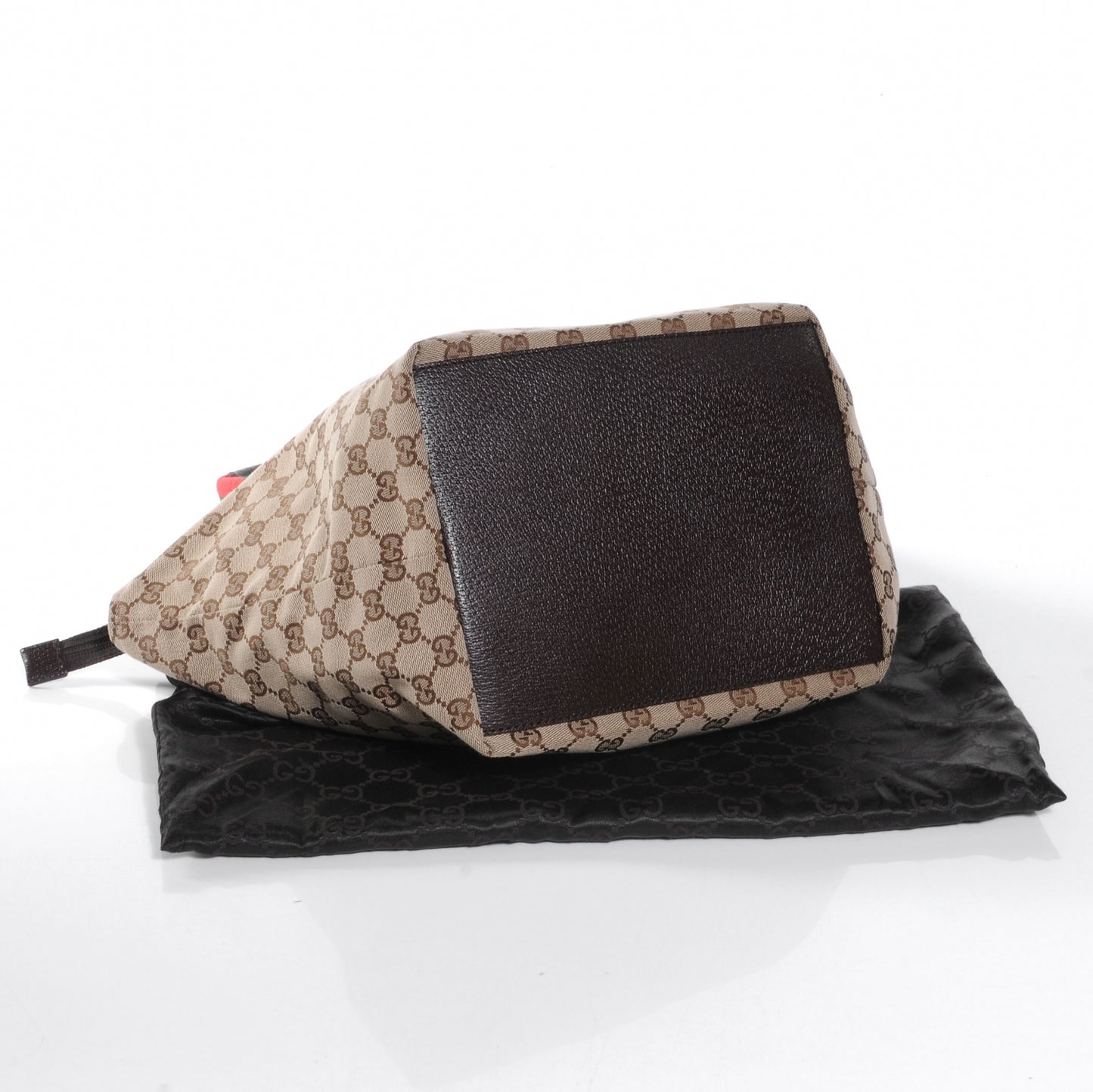 GG Monogram Medium Web Handle Bucket Tote