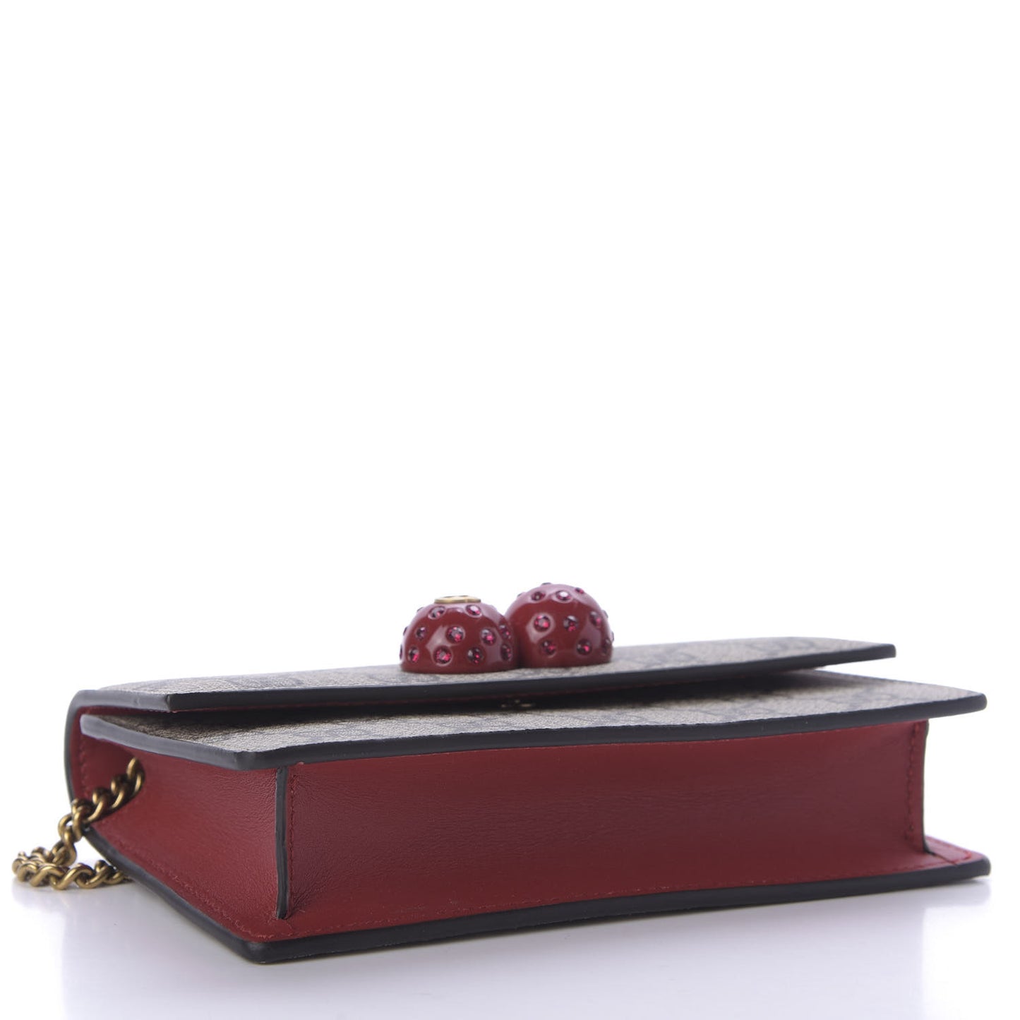 GG Supreme Monogram Mini Cherry Chain Bag