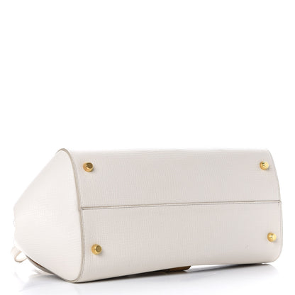Bottega Veneta Calfskin BV Angle Shoulder Bag Off White 4 of 11