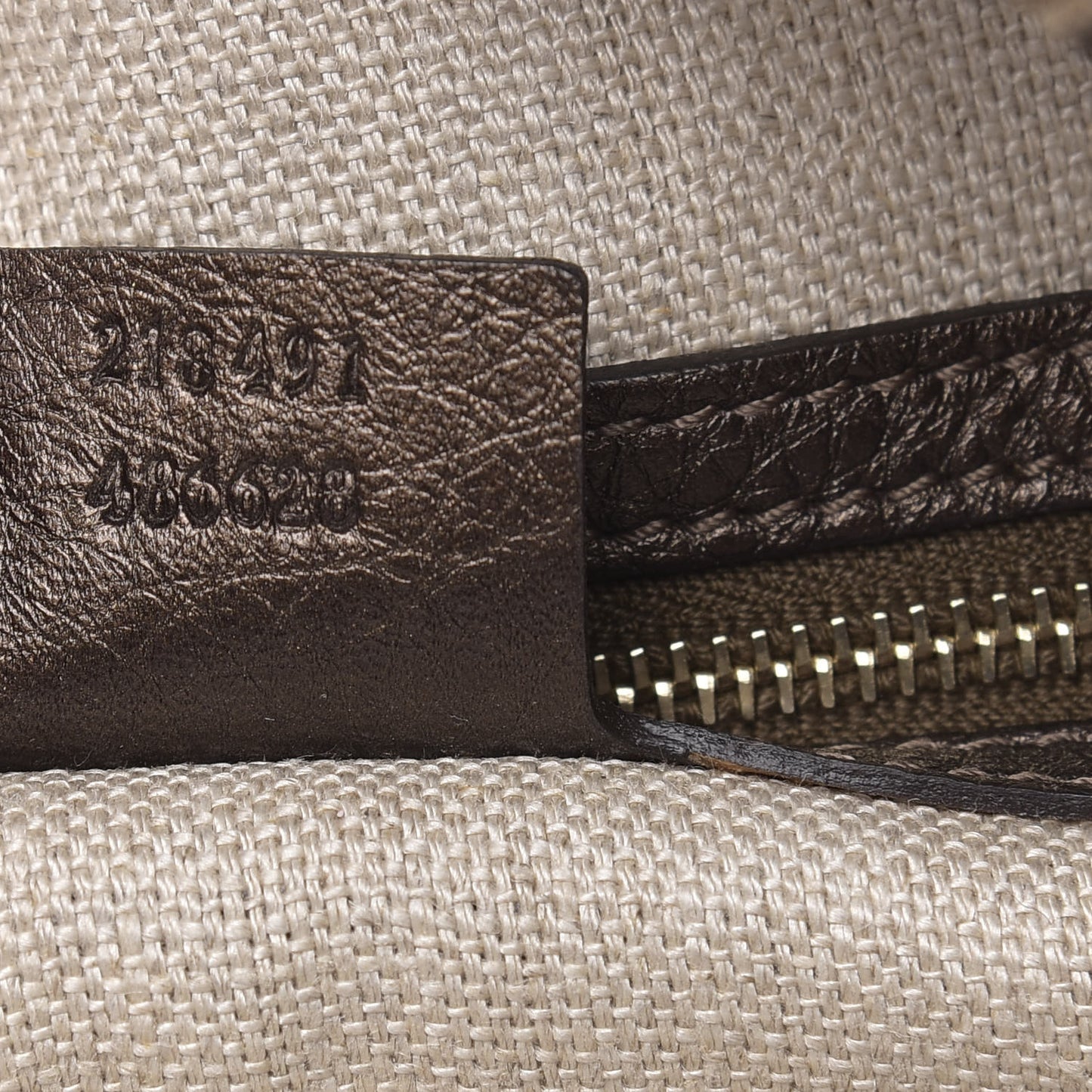 Diamante Large New Jackie Shoulder Bag Dark Brown