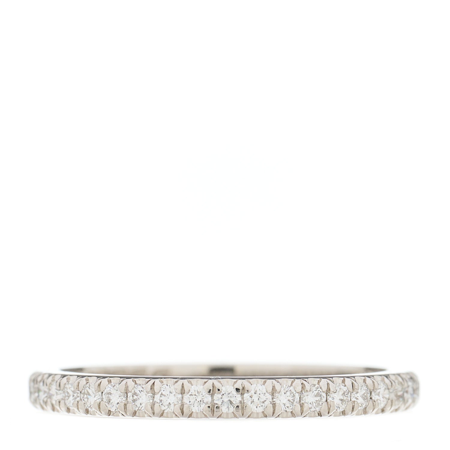 Tiffany Platinum Diamond .30ctw Soleste Eternity Band Ring 50 5.5 1 of 4