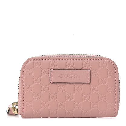 Gucci Microguccissima Zip Around Card Case Soft Pink 1 of 8