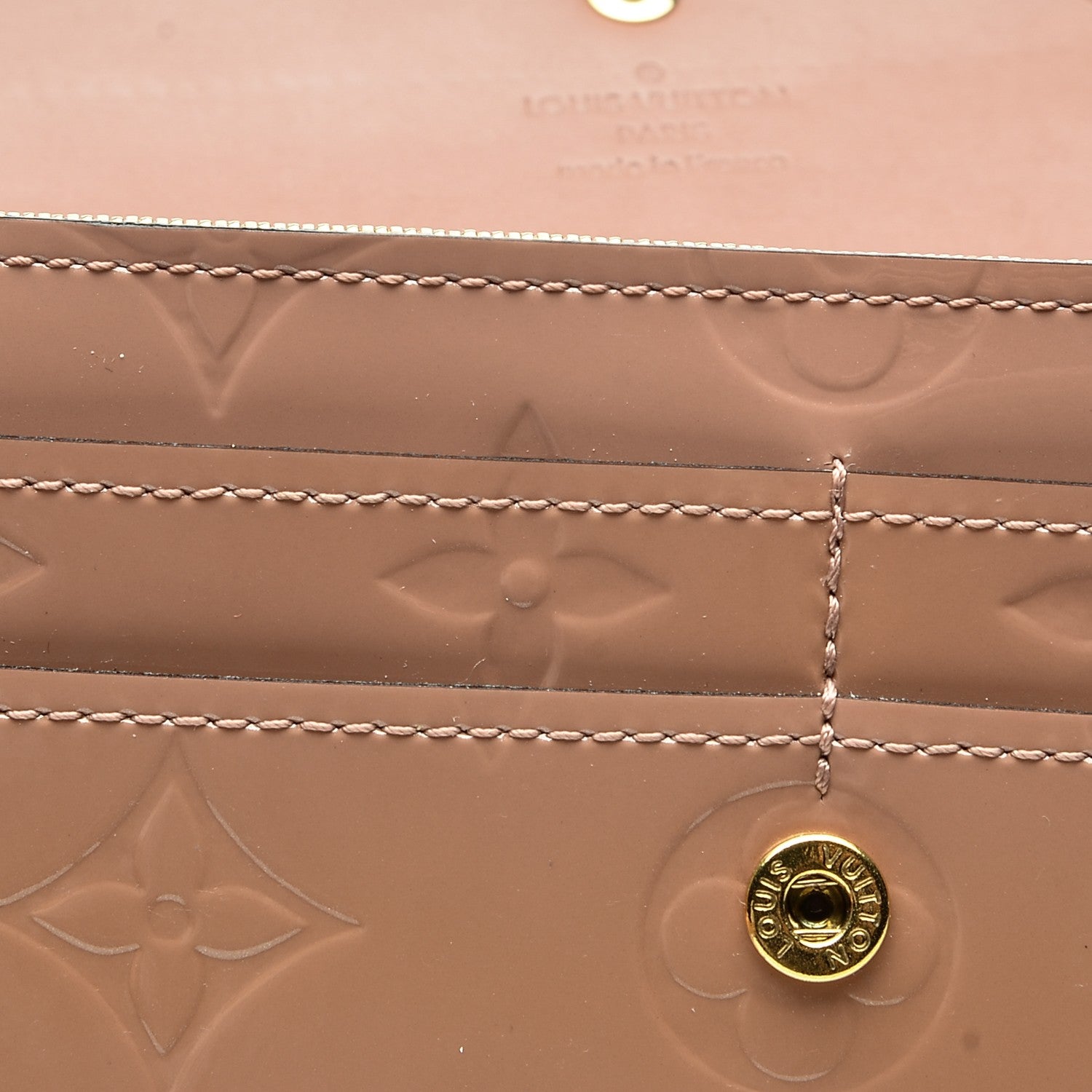 Louis Vuitton Vernis Sarah Wallet Rose Velours 7 of 8