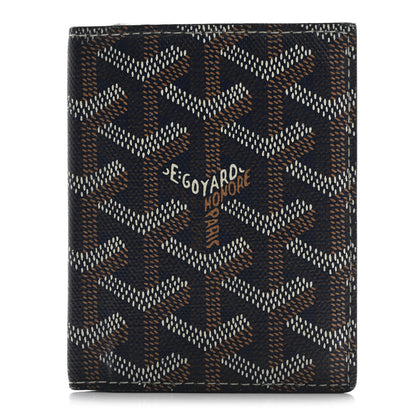 Goyard Goyardine Saint Marc Folding Card Case Navy 1 of 10