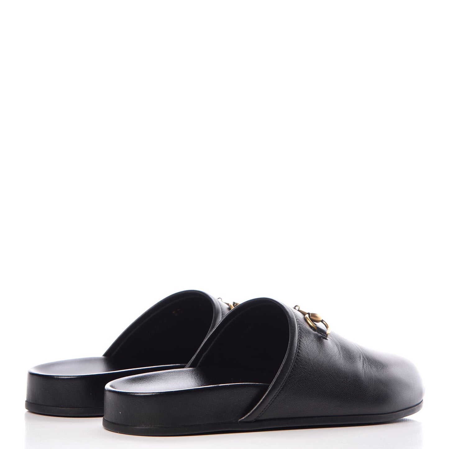 Malaga Kid Horsebit River Slippers 37 Black