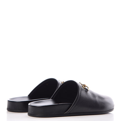 Gucci Malaga Kid Horsebit River Slippers 37 Black 4 of 11