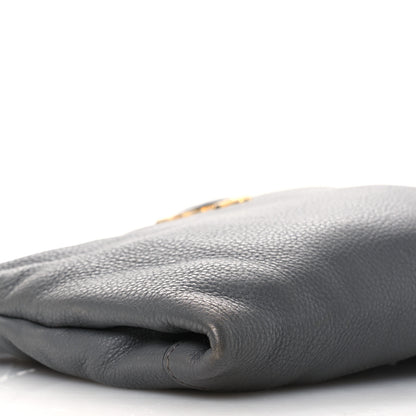 Prada Vitello Daino Zippered Shoulder Bag Marmo 10 of 15