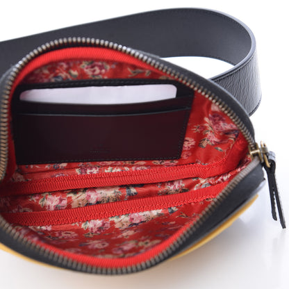 Gucci Patent Rubber Game Patch Logo Belt Bag 95 38 Black 5 of 11