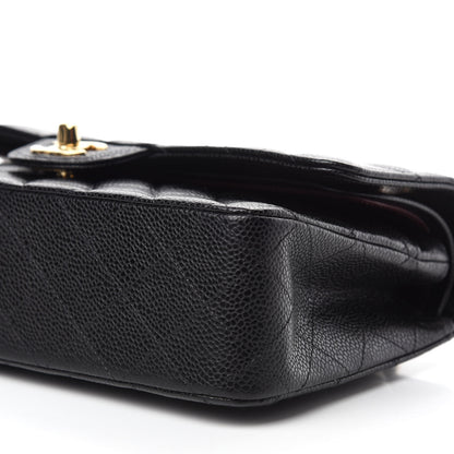 Chanel Caviar Quilted Medium Double Flap Black 7 of 10