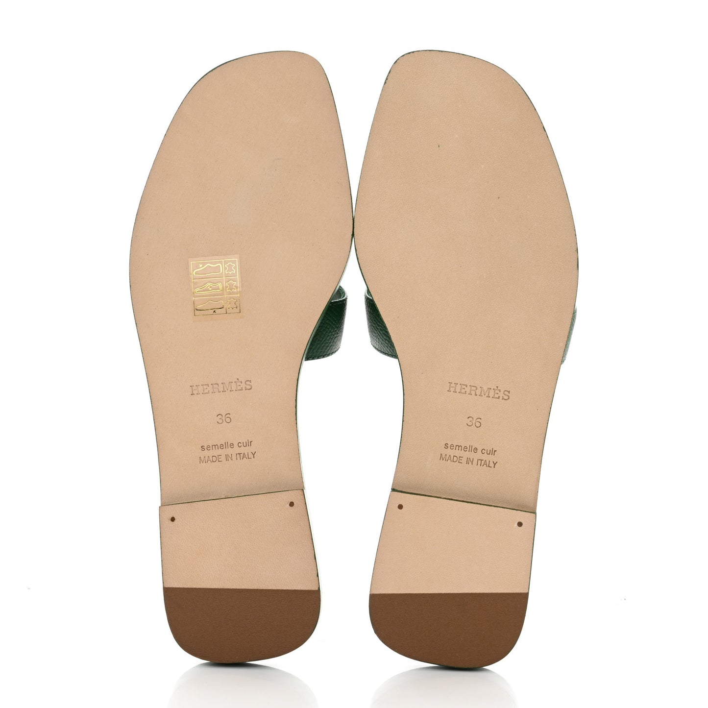 Epsom Oran Sandals 36 Vert Cactus