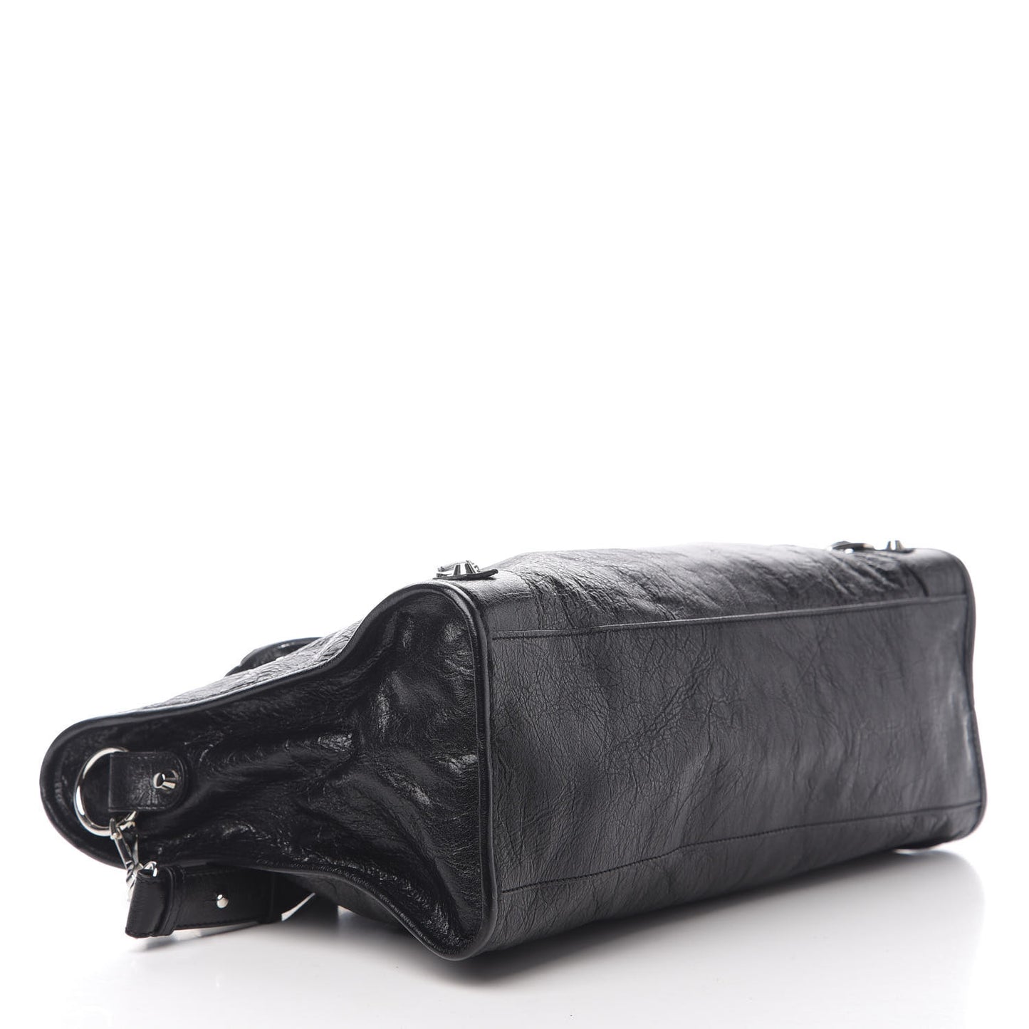 Agneau Classic Silver Hardware City Black