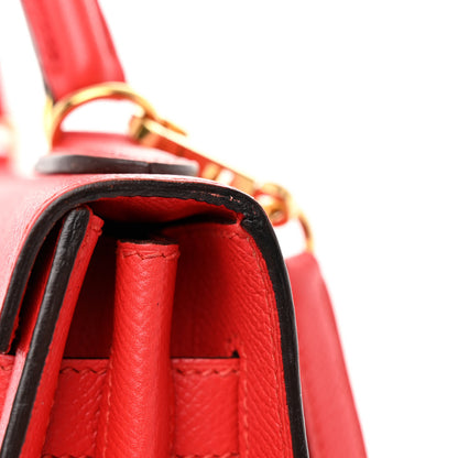 Hermes Epsom Kelly Sellier 32 Rouge Tomate 14 of 14