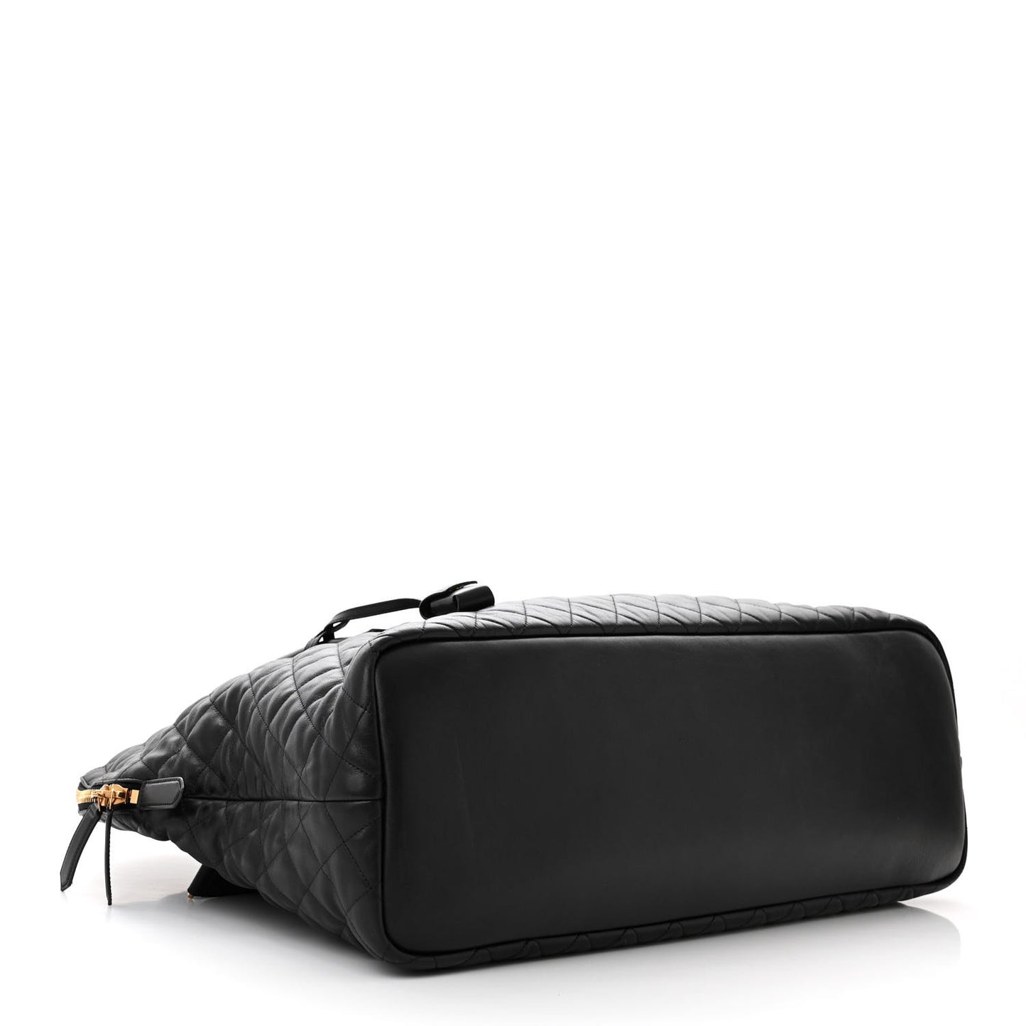 Calfskin Quilted ES Giant Travel Bag Black