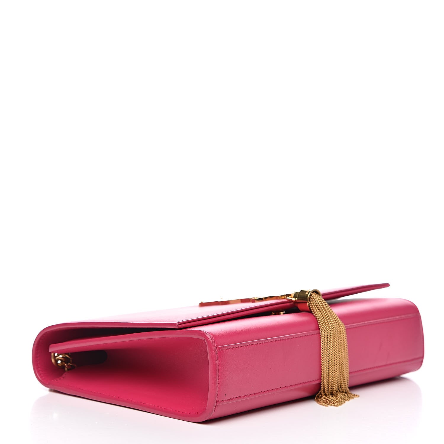 Saint Laurent Smooth Calfskin Medium Classic Monogram Kate Tassel Satchel Fuchsia 4 of 17