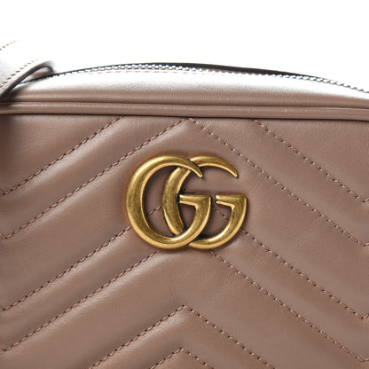 Gucci Calfskin Matelasse Mini GG Marmont Chain Shoulder Bag Porcelain Rose 10 of 10