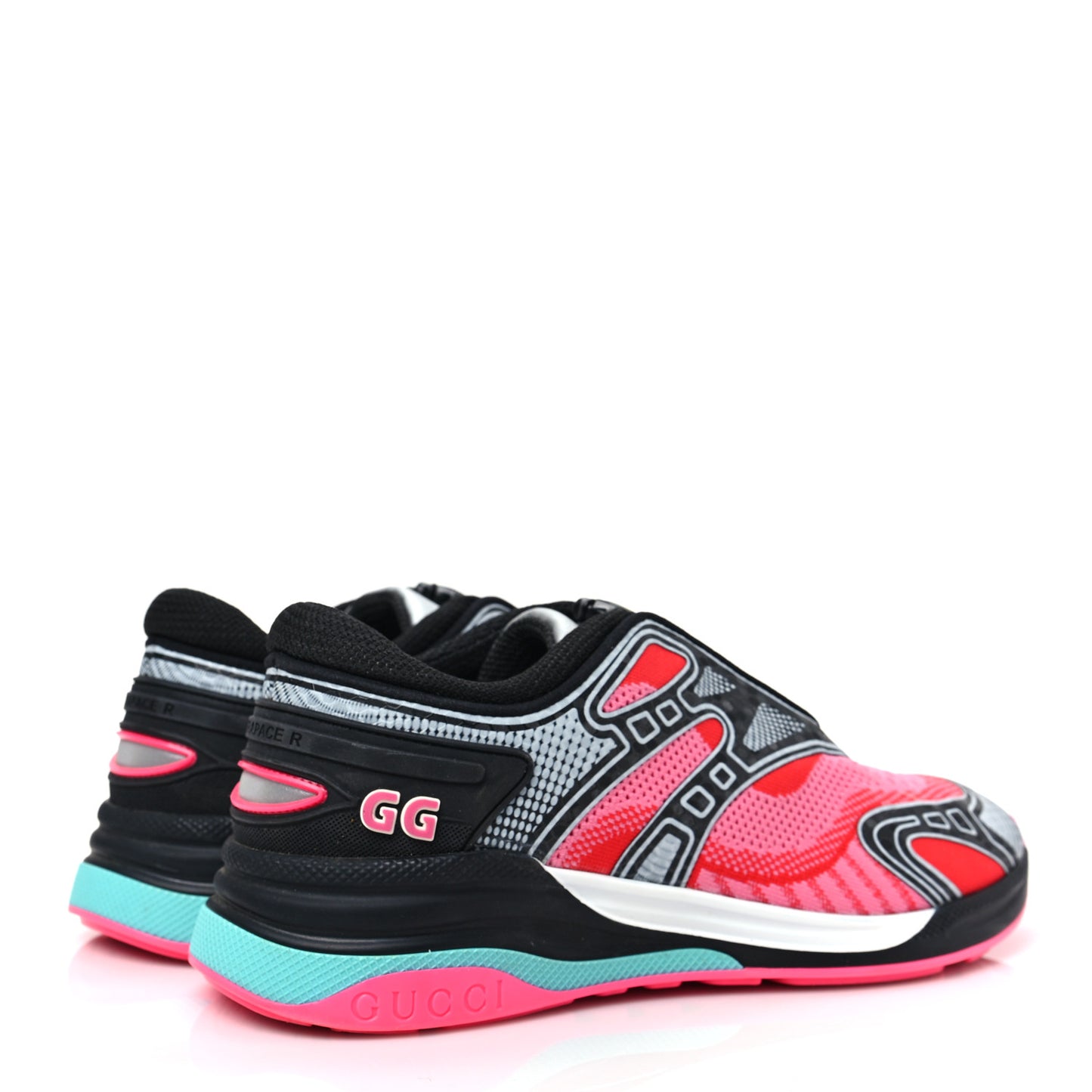 Fabric Womens Ultrapace R Mid Top Sneakers 39.5 Pink Bright Red