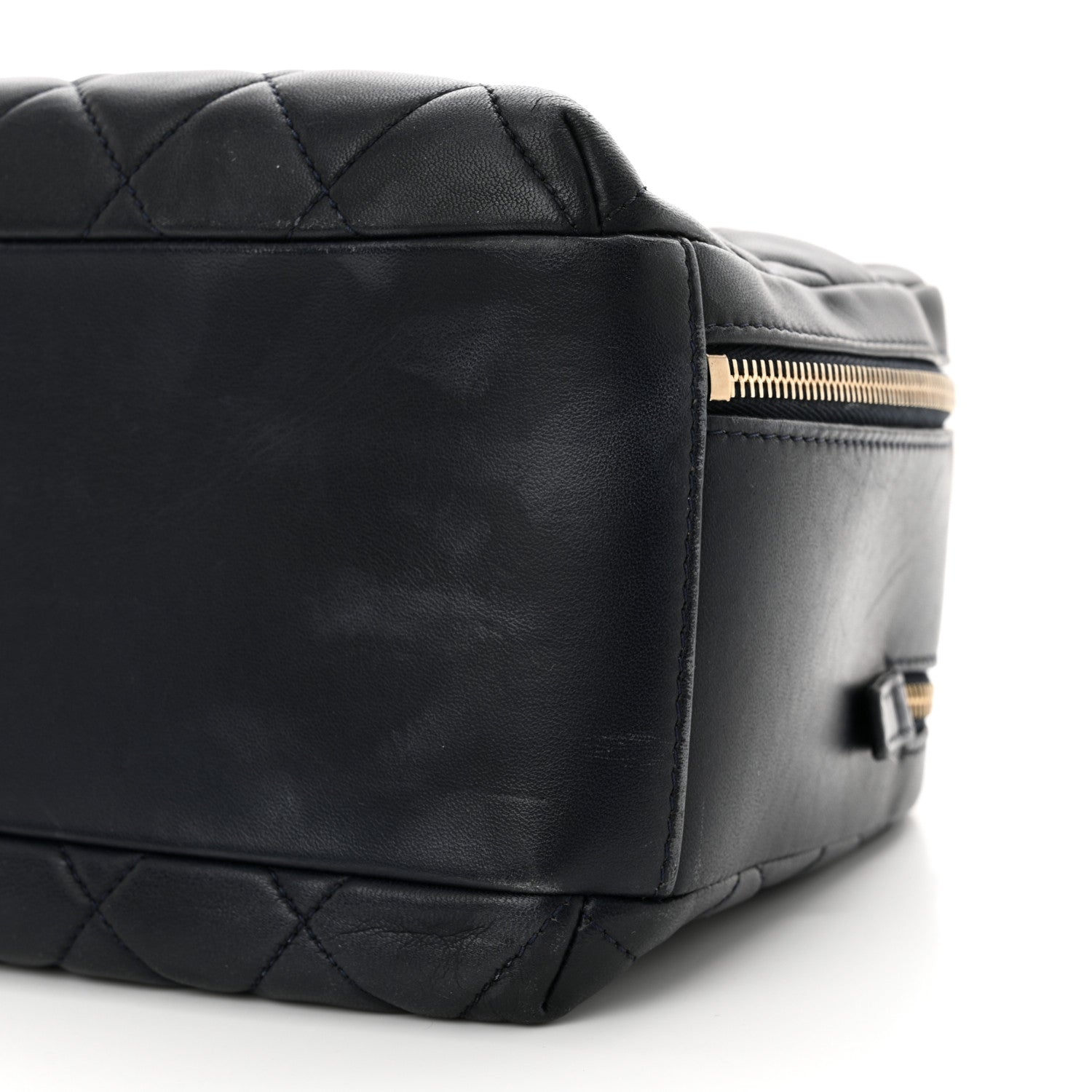 Chanel Lambskin Quilted Medium Trendy CC Bowling Bag Navy 10 of 16