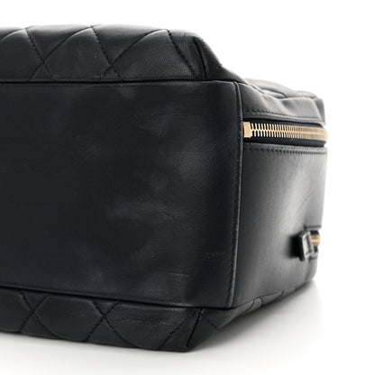 Chanel Lambskin Quilted Medium Trendy CC Bowling Bag Navy 10 of 16