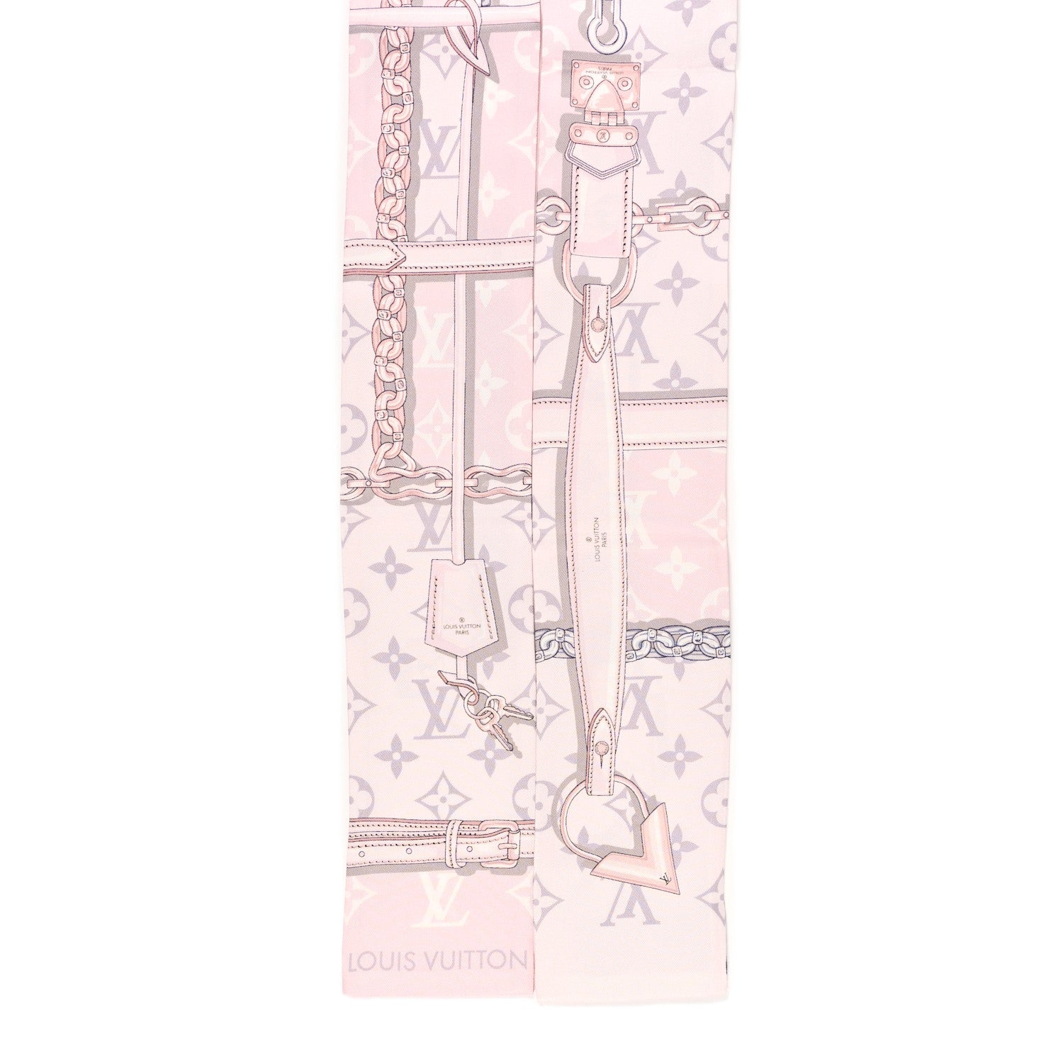 Louis Vuitton Silk Monogram Confidential Bandeau Light Pink 2 of 3