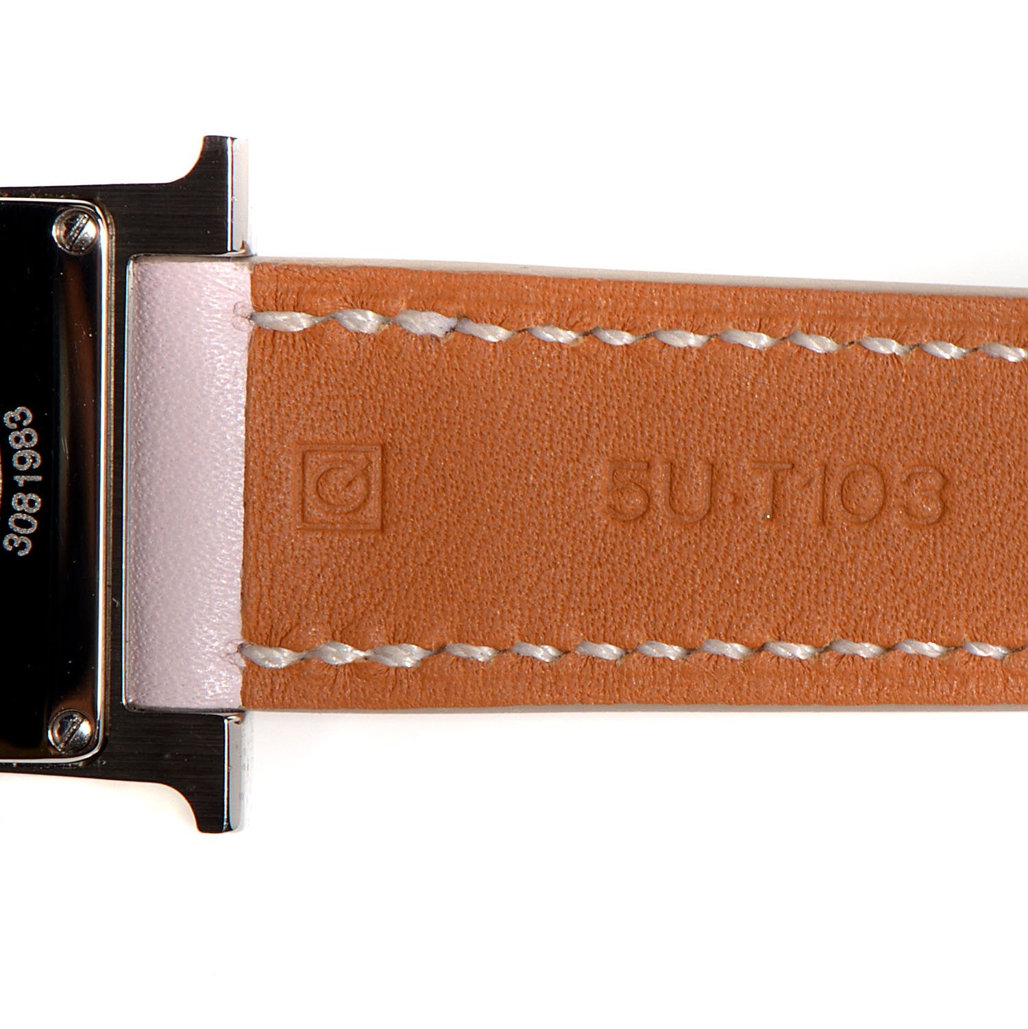 Hermes Stainless Steel Swift 21mm Heure H Hour Quartz Watch Rose Dragee 5 of 9