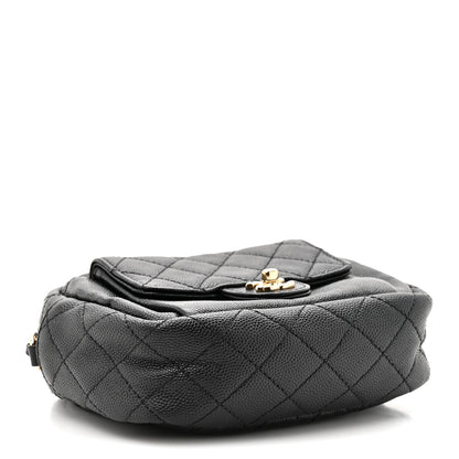 Chanel Caviar Quilted CC Day Camera Case Black 3 of 9